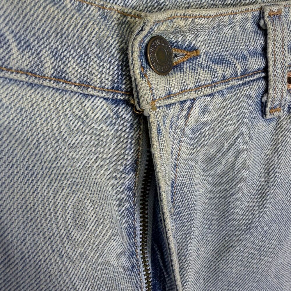 Levis Women 950 Relaxed Fit Denim Shorts Size 8 Light Wash High Rise Vintage 90s - Picture 5 of 12